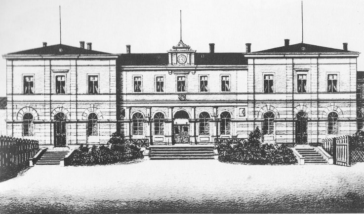 Empfangsgebäude um 1847